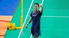 Foto: Pebulu Tangkis Indonesia, Alwi Farhan, di posting oleh @ausbadmintonopen, Dok. @adamcyf_production)