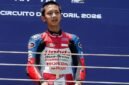 Foto: Kiandra Ramadhipa saat Meraih Podium di Sirkuit Estoril, Portugal, pada ajang Moto3 Junior World Championship.