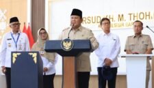 Foto: Prabowo Subianto saat meresmikan RSUD K.H Thohir Krui, Kab. Pesisir Barat, Lampung, 10 Juni 2026 (Instagram @presidenrepublikindonesia)
