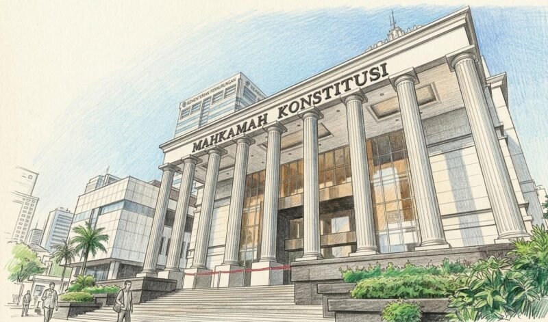 Sketch Art Colored, Gedung Mahkamah Konstitusi (MK)