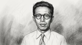 Sketch Art Colored, Buya Rusli Abdul Wahid