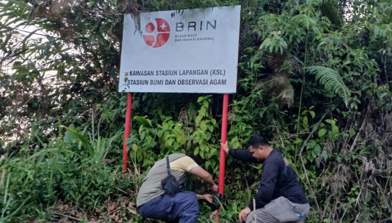 Foto: Pemasangan Kamera Trap oleh BKSDA (Dok. BKSDA Kab. Agam)