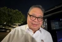 Foto: Airlangga Hartarto saat diwawancarai, di Istana Kepresidenan Jakarta, Kamis (18/6) (Dok. istimewa)