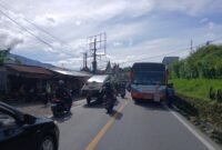 Foto: Bus Jatra yang Alami Mogok, tujuan daerah Jambi (Senin, 22/6/2029)