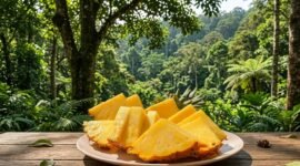 Ilustrasi: Buah Nanas di dalam hutan