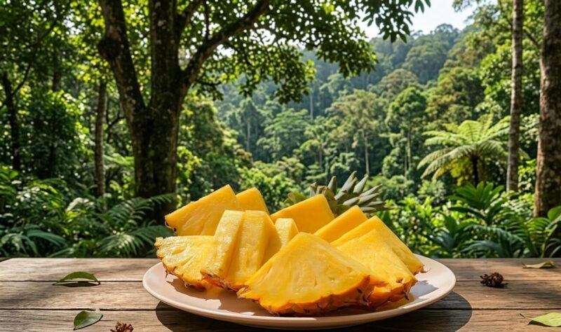 Ilustrasi: Buah Nanas di dalam hutan