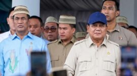 Foto: Prabowo Subianto, berserta jajaran dalam Puncak Pekan Nasional (Penas) Petani dan Nelayan XVII di Sports Center Limboto, Gorontalo, Rabu, 24 Juni 2026