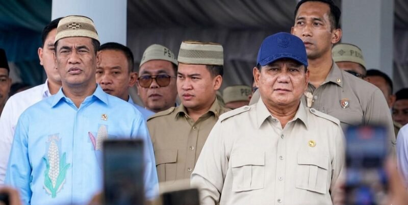 Foto: Prabowo Subianto, berserta jajaran dalam Puncak Pekan Nasional (Penas) Petani dan Nelayan XVII di Sports Center Limboto, Gorontalo, Rabu, 24 Juni 2026
