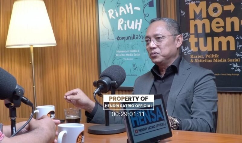 Tangkapan layar podcast/ wawancara Deddy Sitorus di YouTube Hendri Satrio Official, diunggah pada Jum'at, 26 Juni 2026
