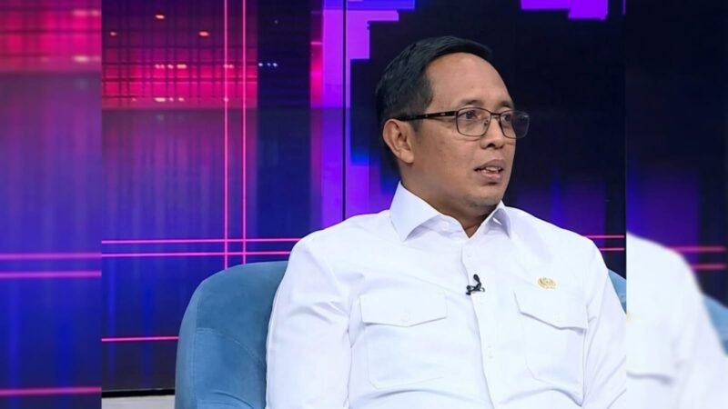 Tangkapan layar Hasan Nasbi dalam program Q&A Metro TV dalam episode bertajuk 