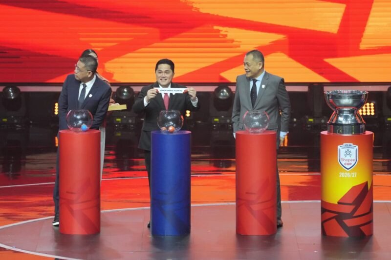 Foto: Proses drawing ASEAN Club Championship Shopee Cup 2026/2027, digelar di MNC Studio Tower 1, Kebon Jeruk, Jakarta Barat, Jumat (5/6). (Sumber: kemenpora.go.id)