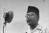 Foto: Mohammad Hatta tengah Berpidato (ANRI)