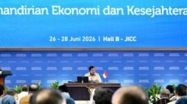 Foto: Presiden Prabowo Subianto dalam penutupan Sarasehan Kebangsaan Konvensi Sains, Teknologi, dan Industri Indonesia (KSTI) Tahun 2026 yang digelar di Jakarta International Convention Center (JICC), Jakarta, pada Minggu, 28 Juni 2026. Foto: BPMI Setpres/Rusman