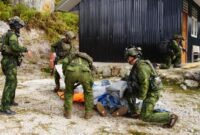 Foto: Prajurit Koops Habema menjalankan evakuasi jenazah pilot PT AMA, Nicholas F. Goselin yang tewas ditembak milisi TPNPB-OPM, di Lapangan Terbang Ipdeheik, Distrik Sobaham, Kabupaten Yahukimo, Papua Pegunungan pada Jumat, 3 Juli 2026. (Dok Penerangan Koops Habema)