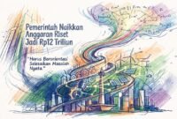 Ilustrasi dengan gaya Sketch Art Colored
