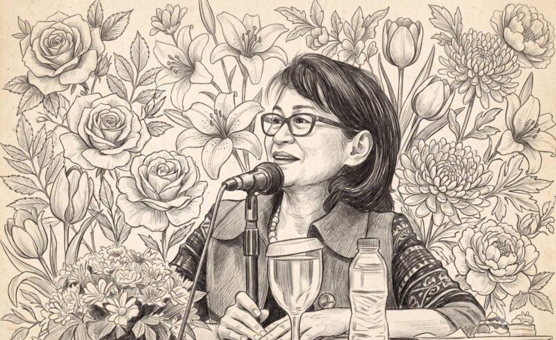 Karlina Supelli dengan Gaya Sketch Art Klasik