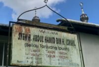 Foto: Plang atau Penanda Makam Syekh Abdul Hamid
