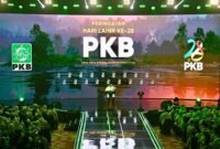 Foto: Prabowo Subianto di (Harlah) Partai Kebangkitan Bangsa (PKB) ke-28 yang digelar di Jakarta International Convention Center (JICC), Jakarta, pada Kamis (23/07/2026) (Dok. Setneg.go.id)