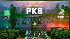 Foto: Prabowo Subianto di (Harlah) Partai Kebangkitan Bangsa (PKB) ke-28 yang digelar di Jakarta International Convention Center (JICC), Jakarta, pada Kamis (23/07/2026) (Dok. Setneg.go.id)