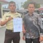 Dok. Foto Kuasa Hukum dari Universitas Fort De Kock (UFDK) Guntur Abdurahman saat melaporkan ke Polresta Bukittinggi