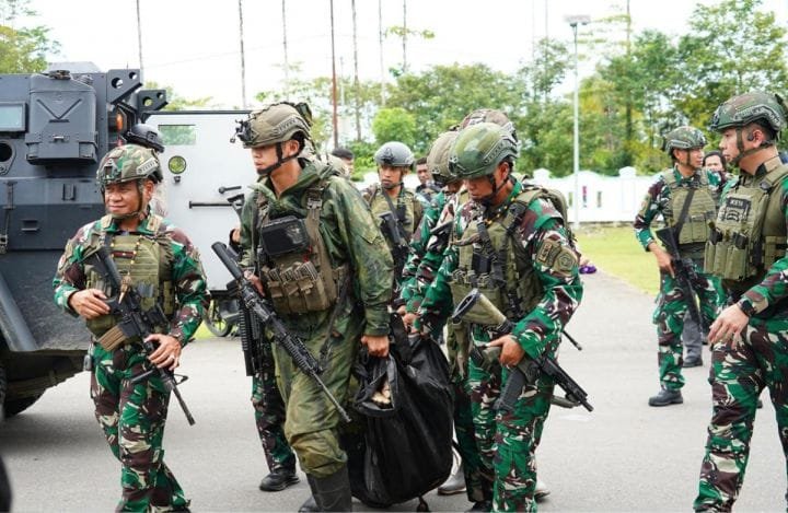 Foto: Prajurit Komando Operasi (Koops) TNI Habema (Dok. metrotvnews.com)