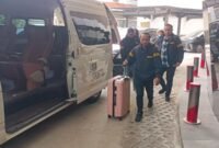 Foto: Tim Penyidik Polri Sambangi Gedung Bundar Kantor Kejaksaan Agung, Selasa 14 Juli 2026 (Dok. Felldy Utama/Okezone)