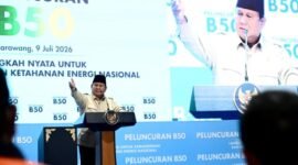 Pada Kamis (9/7/2026), Presiden Prabowo Subianto meresmikan peluncuran program Biodiesel B50 yang mengusung tema 