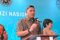 Foto: Sudaryono dalam konferensi pers di Kantor BGN, Kebon Sirih, Jakarta Pusat, Jumat (31/7/2026). (Dok. KOMPAS.com/FIRDA JANATI)
