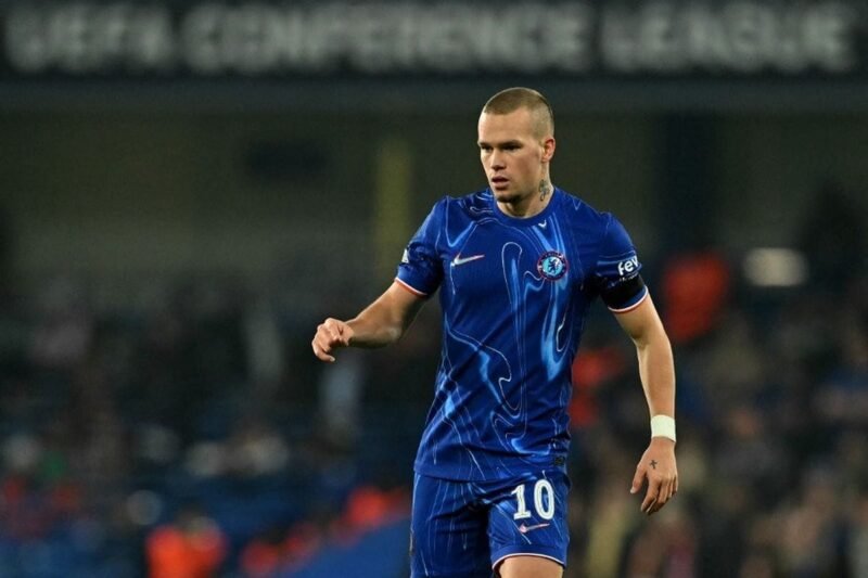 Foto: Penyerang Chelsea Mykhailo Mudryk (Dok. AFP/GLYN KIRK)