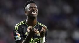Foto: Striker Real Madrid Vinicius Junior (Dok.  ANTARA/AFP/PAU BARRENA)