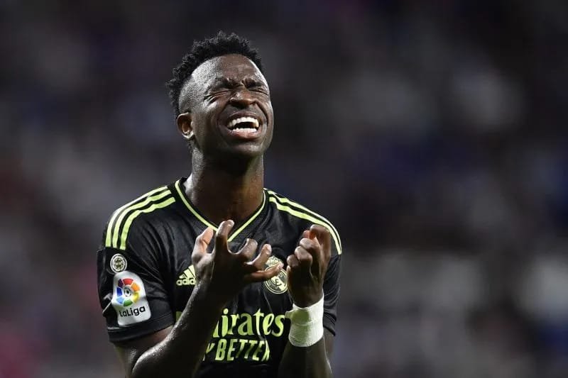Foto: Striker Real Madrid Vinicius Junior (Dok.  ANTARA/AFP/PAU BARRENA)