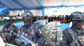BNN Gagalkan Penyelundupan 2,6 Ton Sabu Cair di Kepri. (Foto: iNews.id)