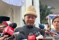 Menteri Sekretaris Negara (Mensesneg) Prasetyo Hadi memberikan keterangan media di Istana Merdeka, Jakarta, Senin (17/8/2026). (Foto: ANTARA/Maria Cicilia Galuh)