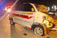 Kecelakaan Beruntun di Tol Batang, 1 Tewas 2 Luka. (Foto: iNews.id)