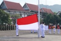 Kezio, Paskibraka Pengibar Bendera HUT RI di Padang. (Foto: Dok. ANTARA)