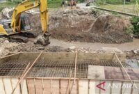 Jembatan Kapau, Kabupaten Agam sedang proses pembangunan. (Foto: ANTARA/HO/Dinas PUPR Agam)
