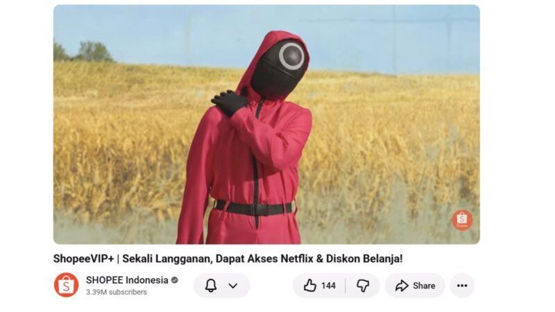 Ilustrasi iklan digital ShopeeVIP+ yang mengandalkan pendekatan storytelling. (Foto: iNews.id)