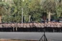 Personel Gabungan di Monas Bersiap Amankan Demo Jakarta. (Foto: iNews.id)