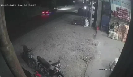 Rekaman kamera pengawas di sekitar lokasi tabrak lari Jorong Piladang, Kabupaten Limapuluh Kota