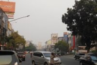 Kabut Asap Karhutla Kembali Selimuti Palembang. (Foto: CNN Indonesia)