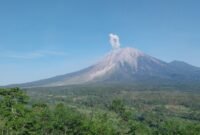 Gunung Semeru Erupsi, Kolom Abu Capai 800 Meter. (Foto: iNews.id)