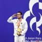 Rifky Sumbang Emas Pertama Indonesia di Asian Para Games. (Foto: Dok. ANTARA)