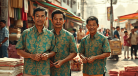 UMKM Makassar Naik Kelas, Aksara Lontara Jadi Produk Fesyen (Ilustrasi: AI Dimensia Creative)