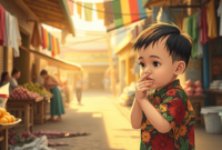 Anak Terlalu Bersih Justru Lebih Mudah Sakit, Benarkah (Ilustrasi: AI Dimensia Creative)