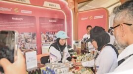 <p>30 UMKM Binaan Pertamina Unjuk Produk di Mandalika. (Foto: detikcom)</p>
