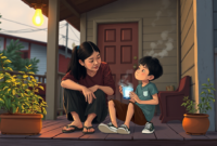 Cara Mengatasi Anak Kecanduan Merokok secara Bertahap (Ilustrasi: AI Dimensia Creative)