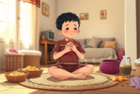 Alasan Anak Suka Mengobrol dengan Boneka (Ilustrasi: AI Dimensia Creative)
