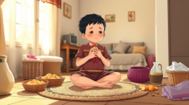 Alasan Anak Suka Mengobrol dengan Boneka (Ilustrasi: AI Dimensia Creative)