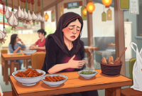 Kenapa Nyeri Perut Berulang Terjadi? Ini Penjelasannya (Ilustrasi: AI Dimensia Creative)