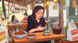 Kenapa Nyeri Perut Berulang Terjadi? Ini Penjelasannya (Ilustrasi: AI Dimensia Creative)